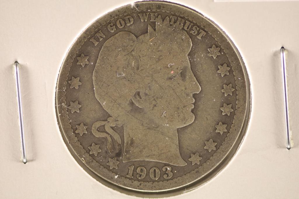 1903-O SILVER BARBER QUARTER (1 of 2)