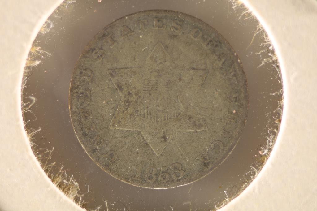 1853 THREE CENT PIECE (SILVER) (1 of 2)