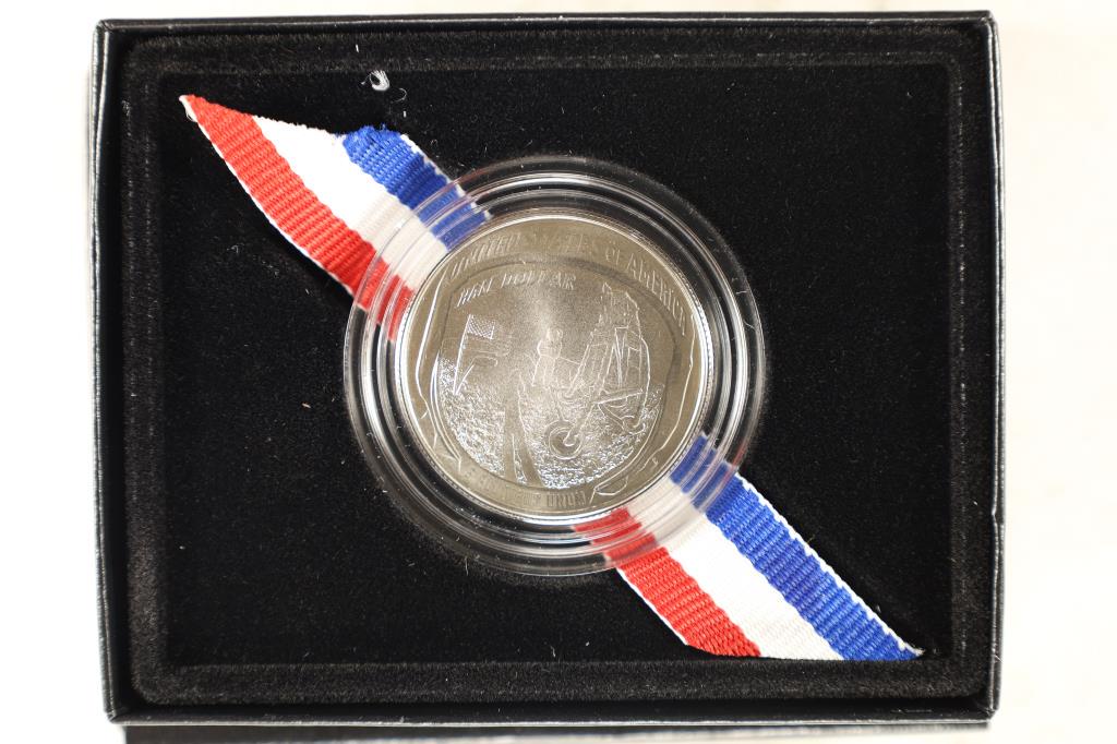 2019-D APOLLO 11 50TH ANNIVERSARY COMMEMORATIVE: UNC HALF DOLLAR, ORIGINAL US MINT PACKAGING