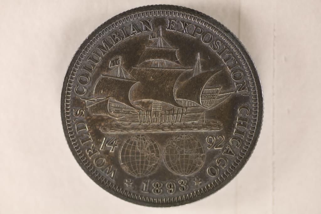 1893 COLOMBIAN EXPOSITION SILVER HALF DOLLAR (1 of 2)