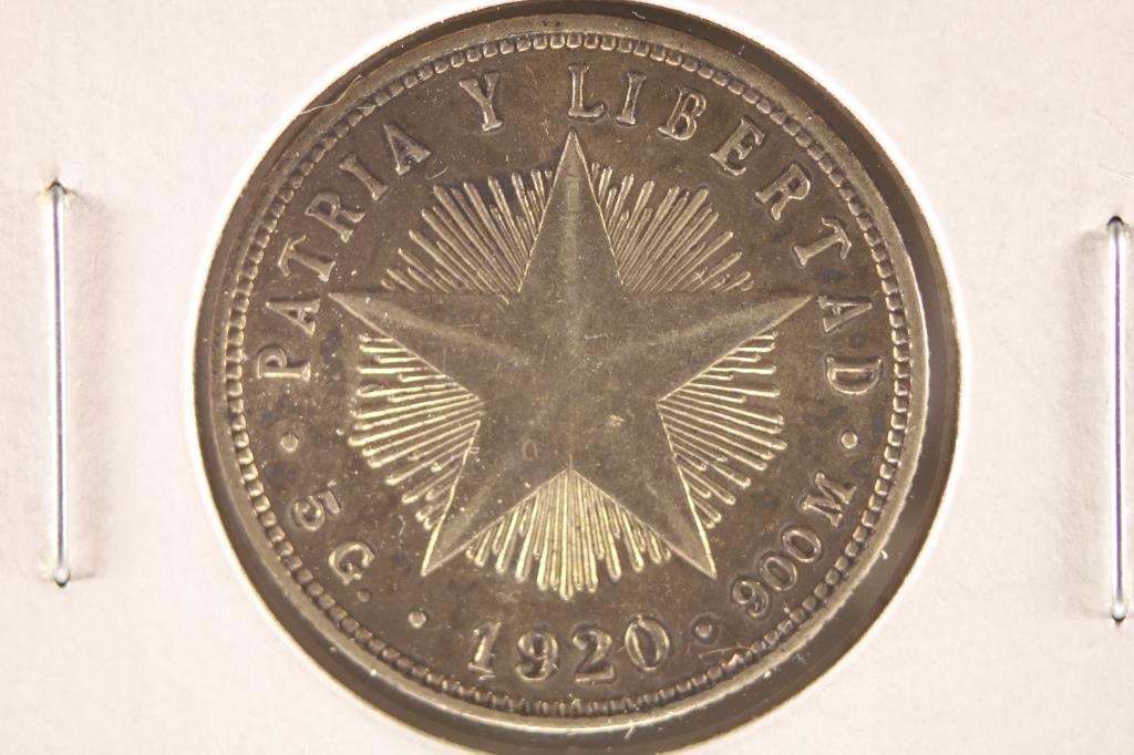 1920 CUBA 20 CENTAVOS BRILLIANT UNC (1 of 2)