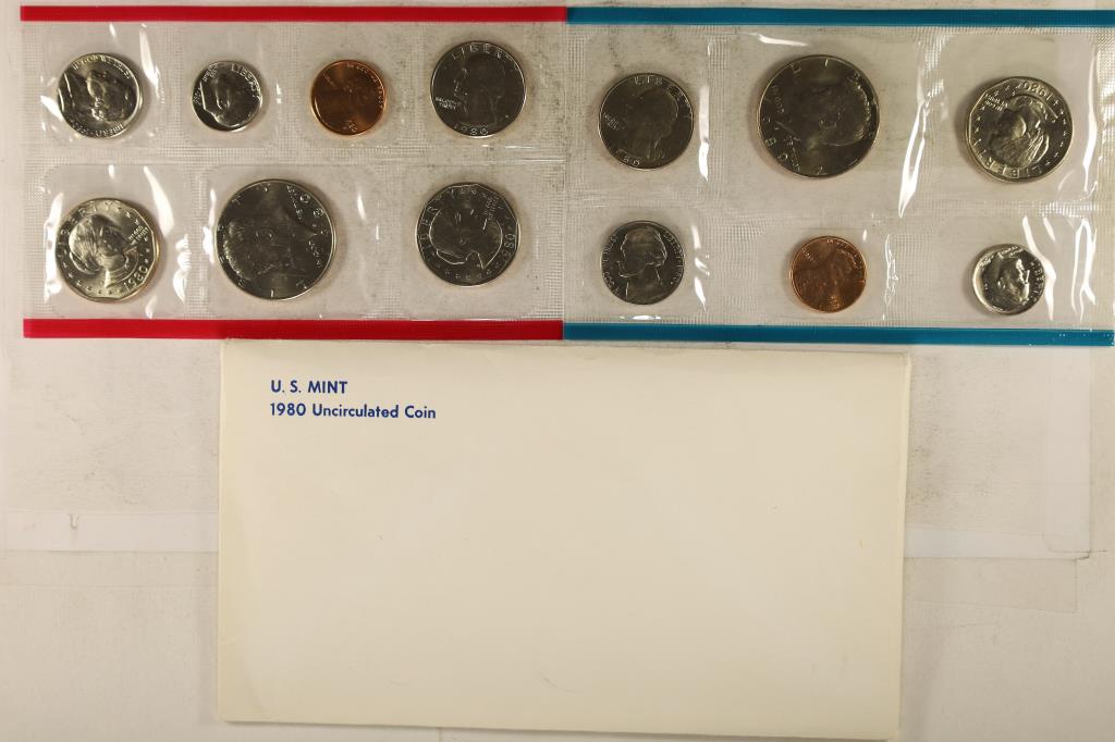 1980 US MINT SET (UNC) P/D/S (WITH ENVELOPE) (1 of 2)