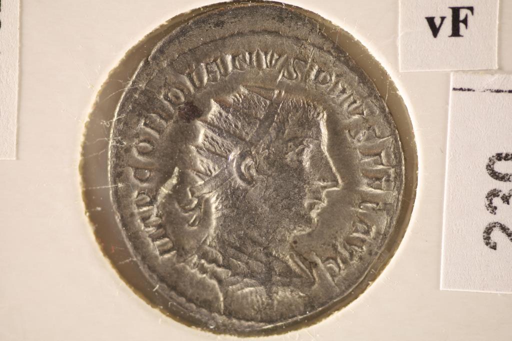 238-244 A.D. GORDON III SILVER ANCIENT COIN VF (1 of 3)