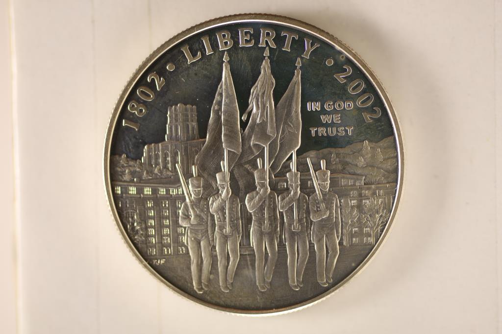 2002-W WEST POINT BICENTENNIAL PF SILVER DOLLAR (1 of 2)