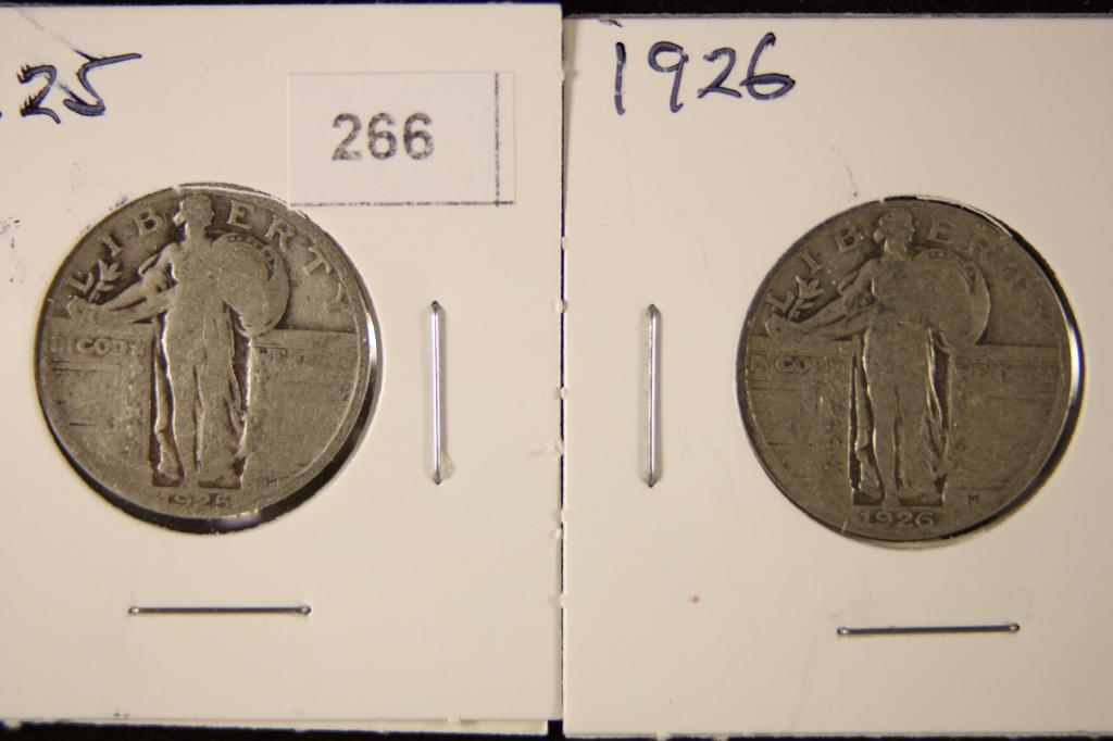 1925 & 1926 SILVER STANDING LIBERTY QUARTERS (1 of 2)