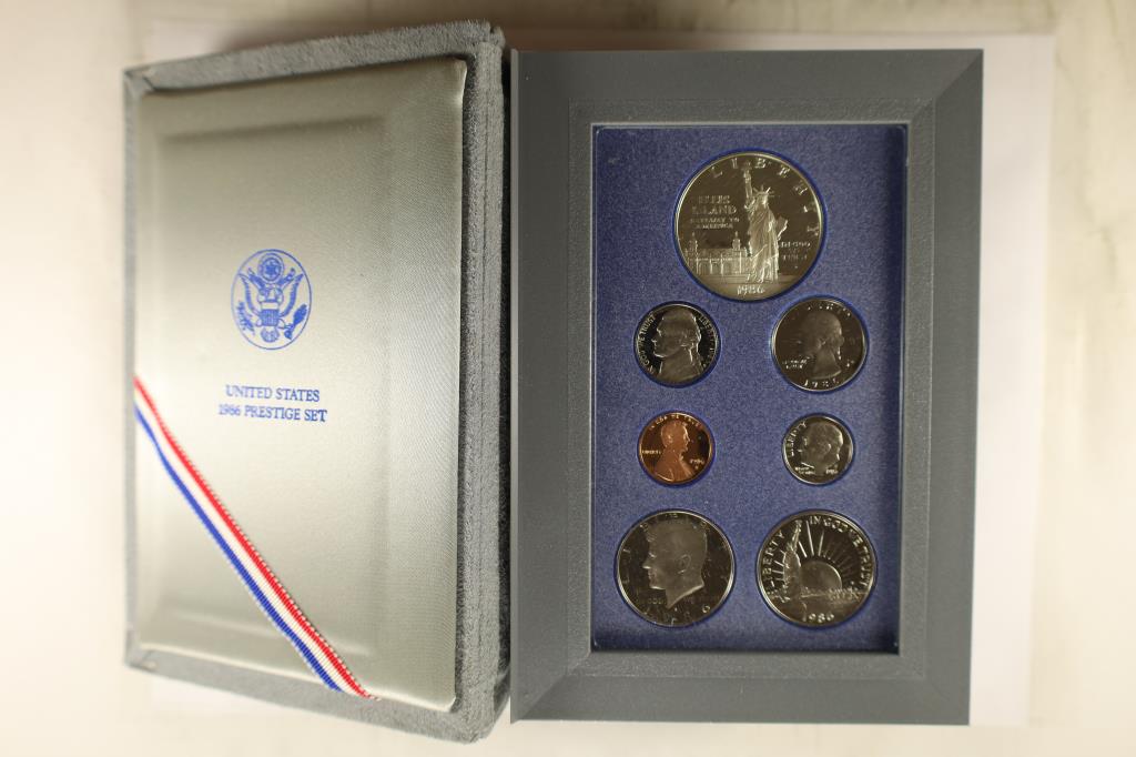 1986 US PRESTIGE PROOF SET "STATUE OF LIBERTY" (1 of 3)