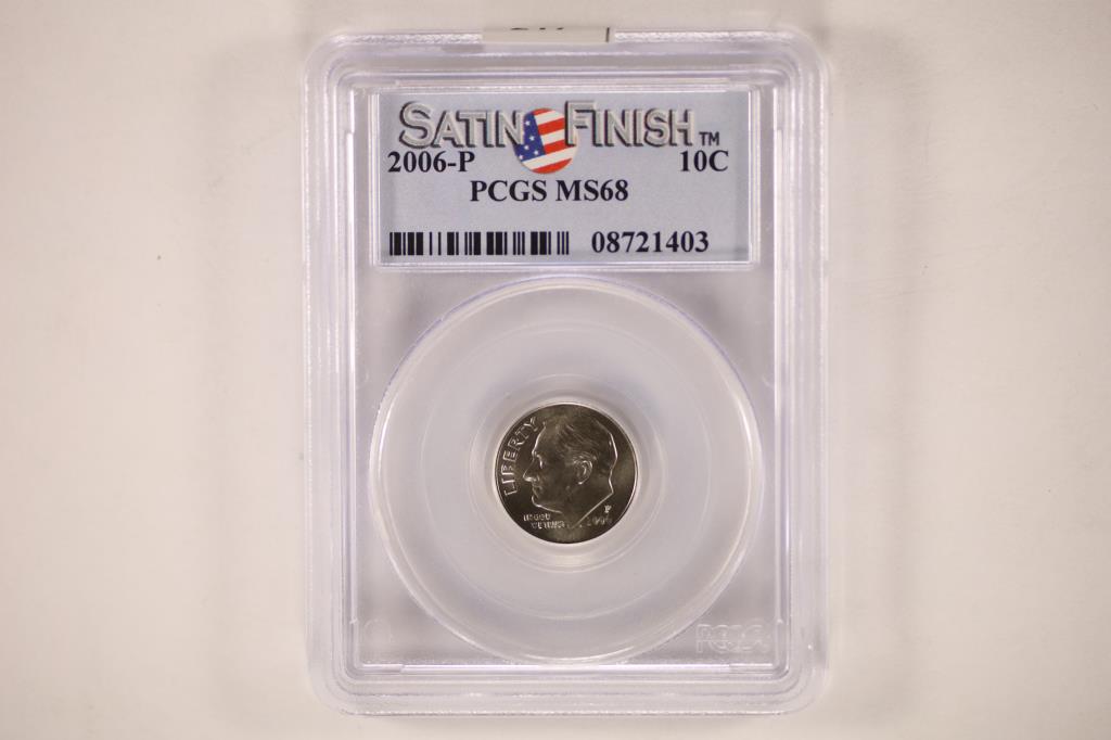 2006-P ROOSEVELT DIME PCGS MS68 (1 of 2)