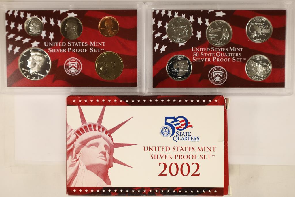 2002 US SILVER PROOF SET (WITH BOX) (1 of 2)