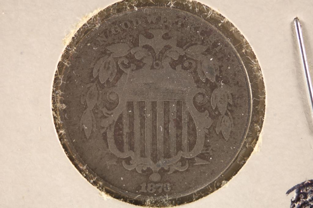 1873 SHIELD NICKEL VERY GOOD (1 of 2)