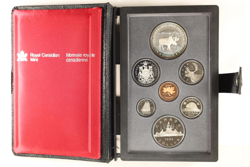 1985 CANADA DOUBLE DOLLAR PROOF SET "MOOSE" (1 of 3)