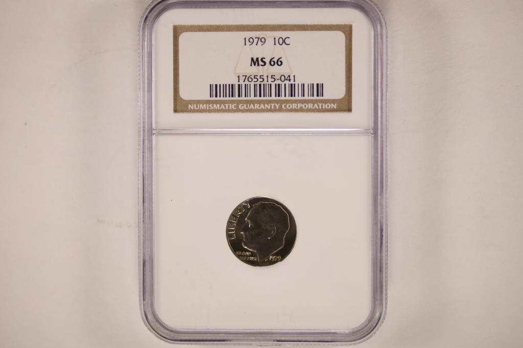 1979 ROOSEVELT DIME NGC MS66 (1 of 2)