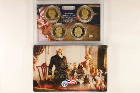 2007 PRESIDENTIAL DOLLAR PROOF SET WITH BOX: WATCH FOR OUR NEXT AUCTION ON MONDAY MAY 30TH, 2022 AT 7 PM EDT