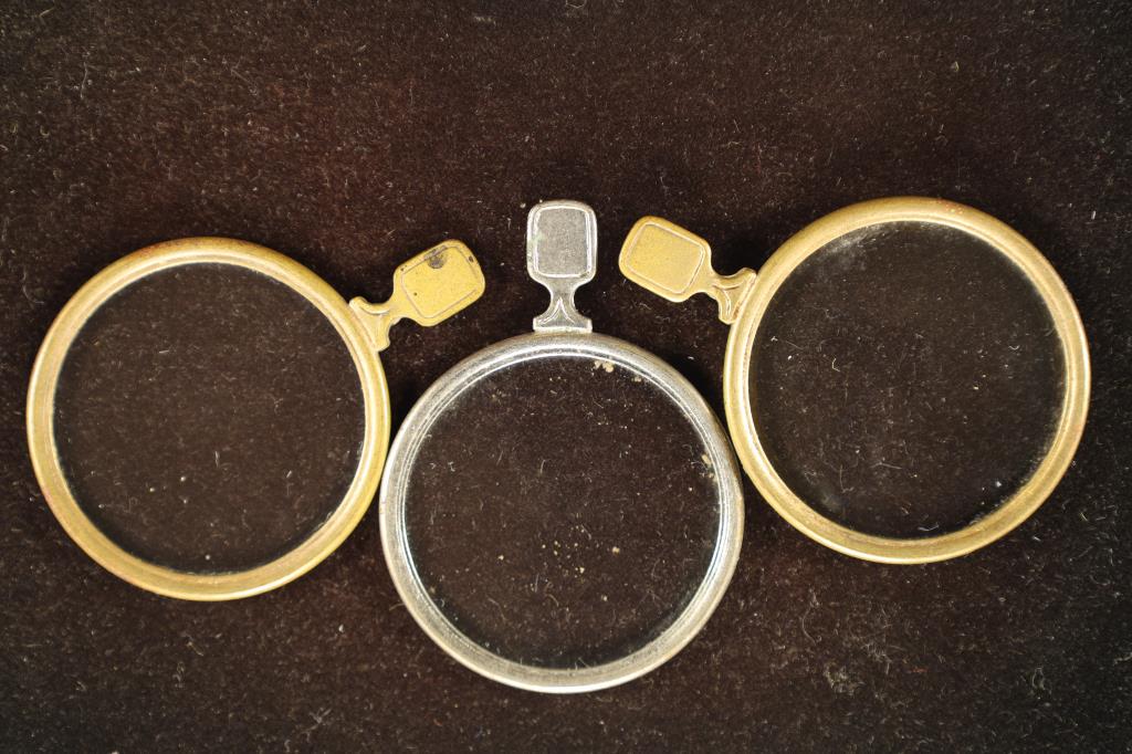 3 VINTAGE OPTICIANS LENSES: WATCH FOR OUR NEXT AUCTION ON MONDAY MAY 30TH, 2022 AT 7 PM EDT