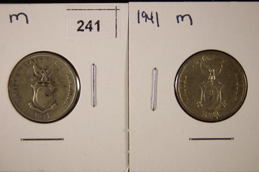 2-1941-M SILVER US/PHILIPPINES 20 CENTAVOS (1 of 2)