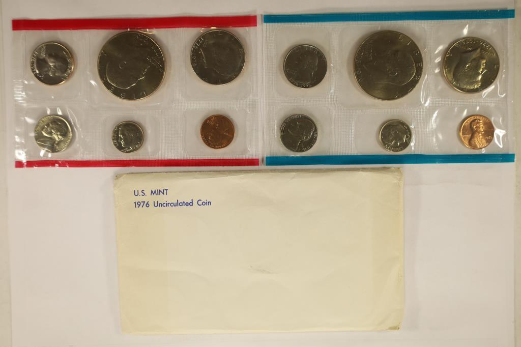 1976 US MINT SET (UNC) P/D (WITH ENVELOPE) (1 of 2)