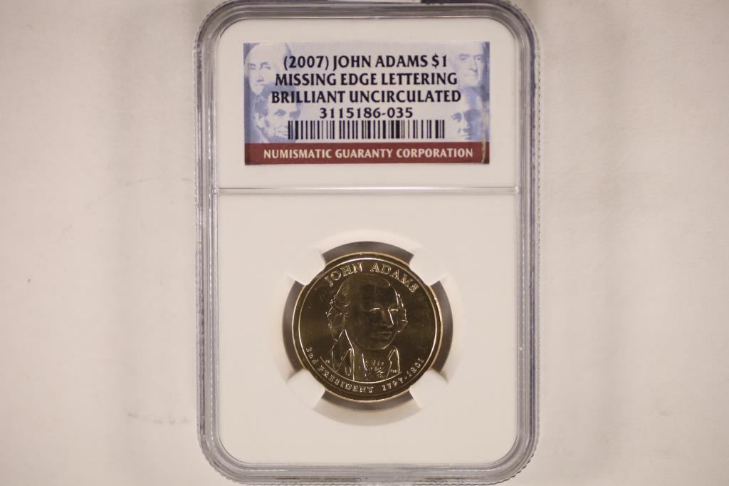 ERROR 2007 MISSING EDGE LETTERING PRESIDENTIAL (1 of 2)