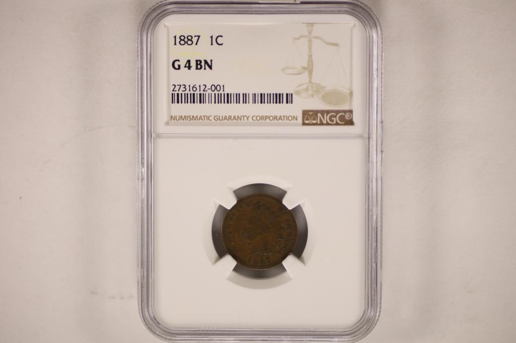 1887 INDIAN HEAD CENT NGC G4BN (1 of 2)