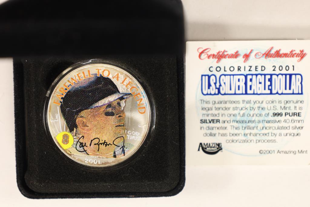 CAL RIPKIN JR. COLORIZED 2001 AMERICAN SILVER (1 of 3)