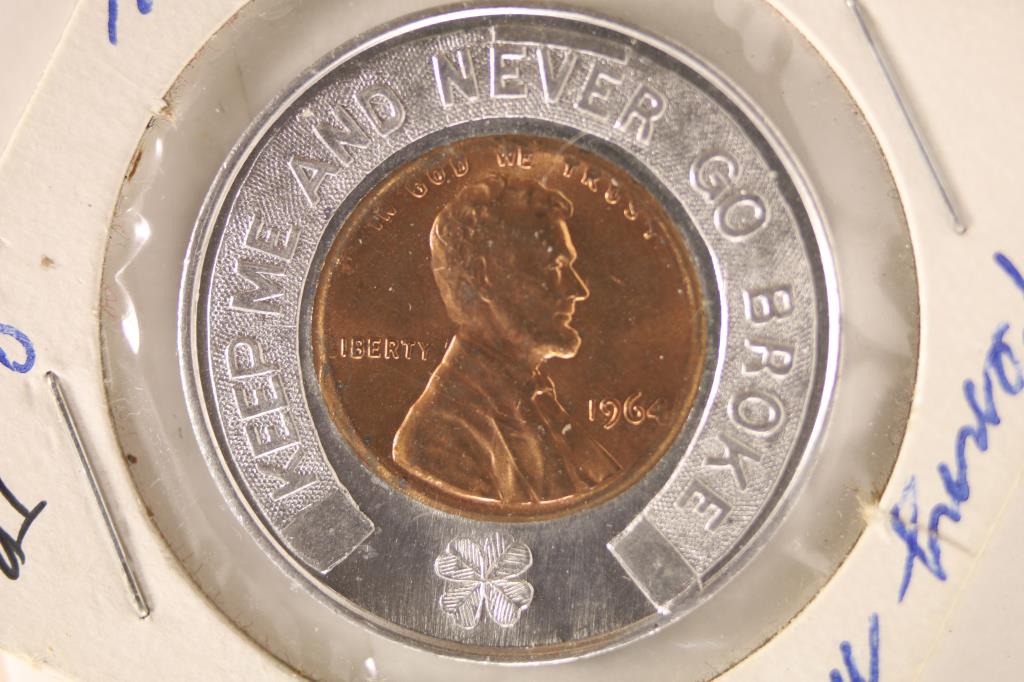 MY LUCKY PENNY: 1964 LINCOLN CENT, OBVERSE (1 of 2)