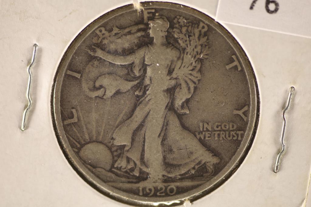 1920-S SILVER WALKING LIBERTY HALF DOLLAR (1 of 2)