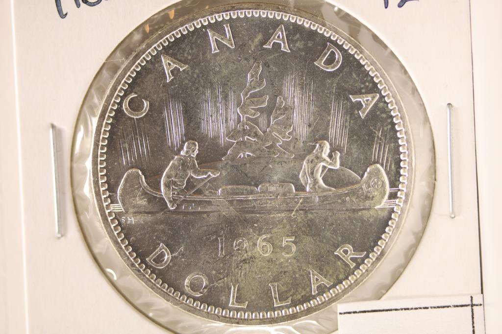 1965 BLUNT TYPE 2 CANADA SILVER DOLLAR BU (1 of 2)