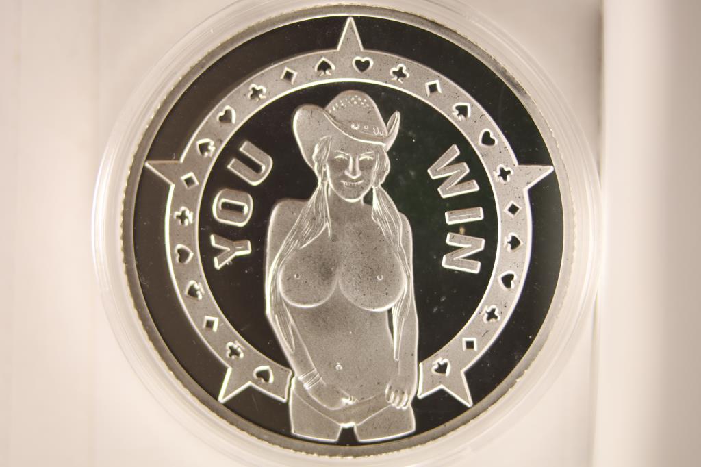 1 TROY OZ .999 FINE SILVER PROOF ROUND, GIRL THEME (1 of 2)