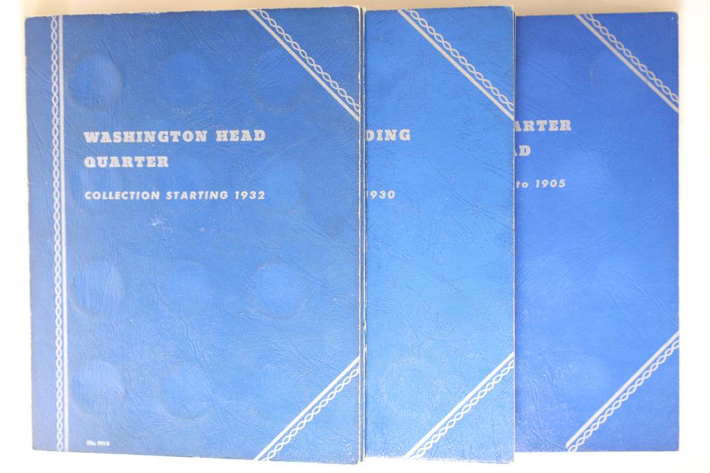 3 WHITMAN COIN ALBUMS: WASHINGTON HEAD QUARTER (1 of 3)