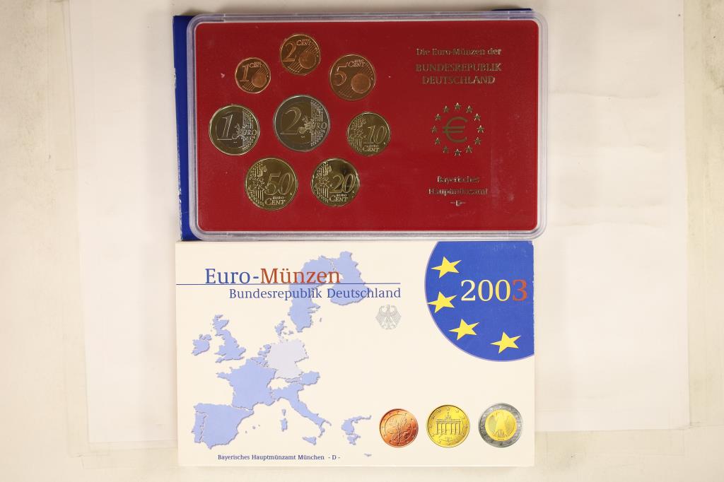 2003 GERMAN EURO 8 COIN PROOF SET IN ORIGINAL: MINT PACKAGING
