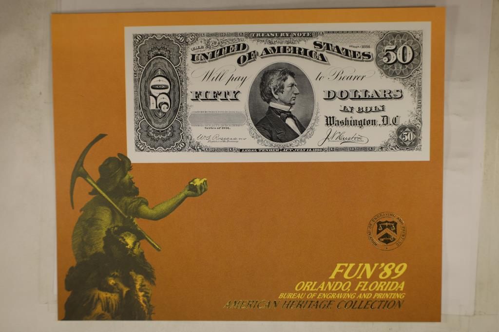 FUN '89 ORLANDO FLORIDA SOUVENIR CARD FEATURING A (1 of 2)