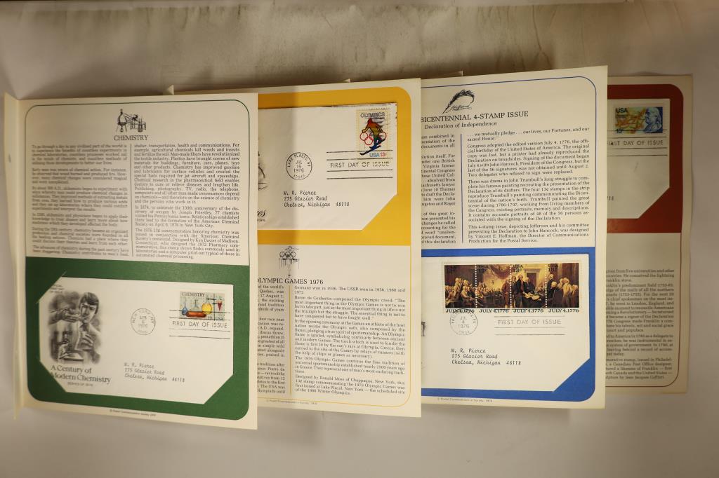 4 FIRST DAY OF ISSUE ENVELOPES WITH CANCELLED (1 of 4)