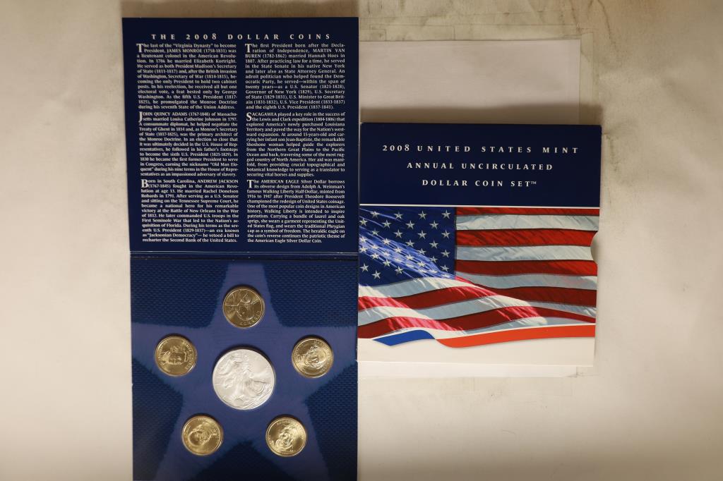 2008 US MNT ANNUAL UNCIRCULATED DOLLAR COIN SET (1 of 2)