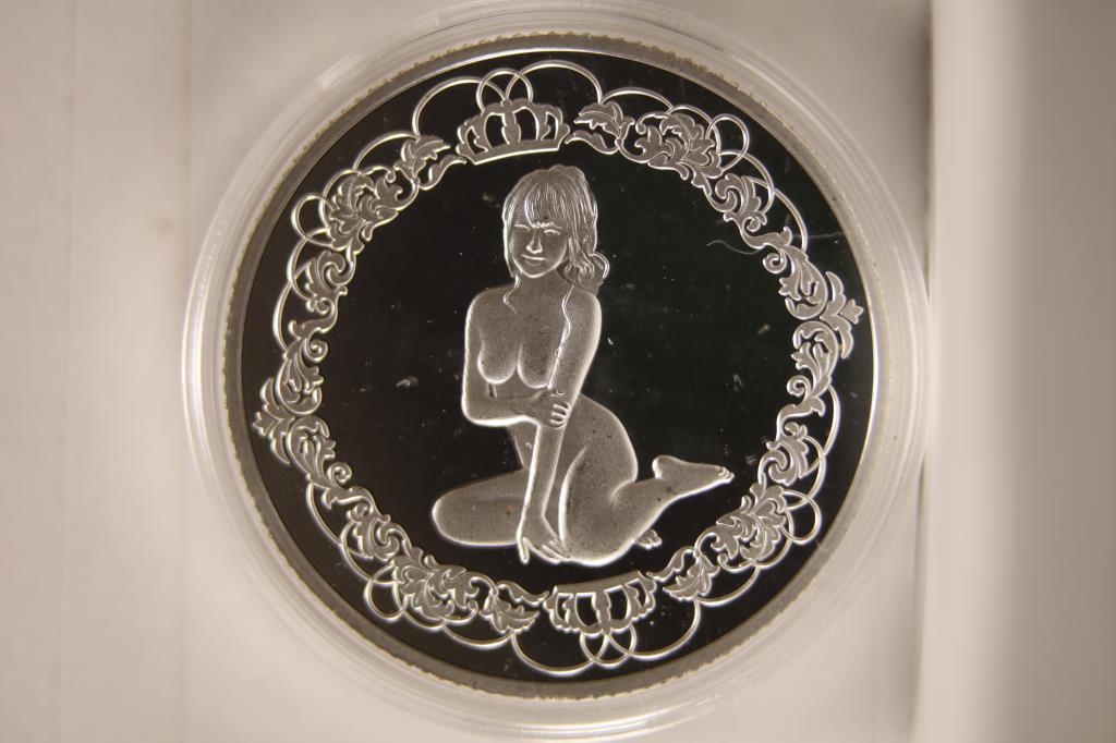 1 TROY OZ .999 FINE SILVER PROOF ROUND, GIRL THEME (1 of 2)