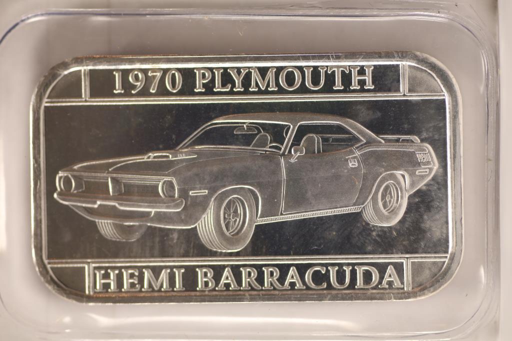 1 TROY OZ .999 FINE SILVER PROOF BAR "1970 (1 of 2)