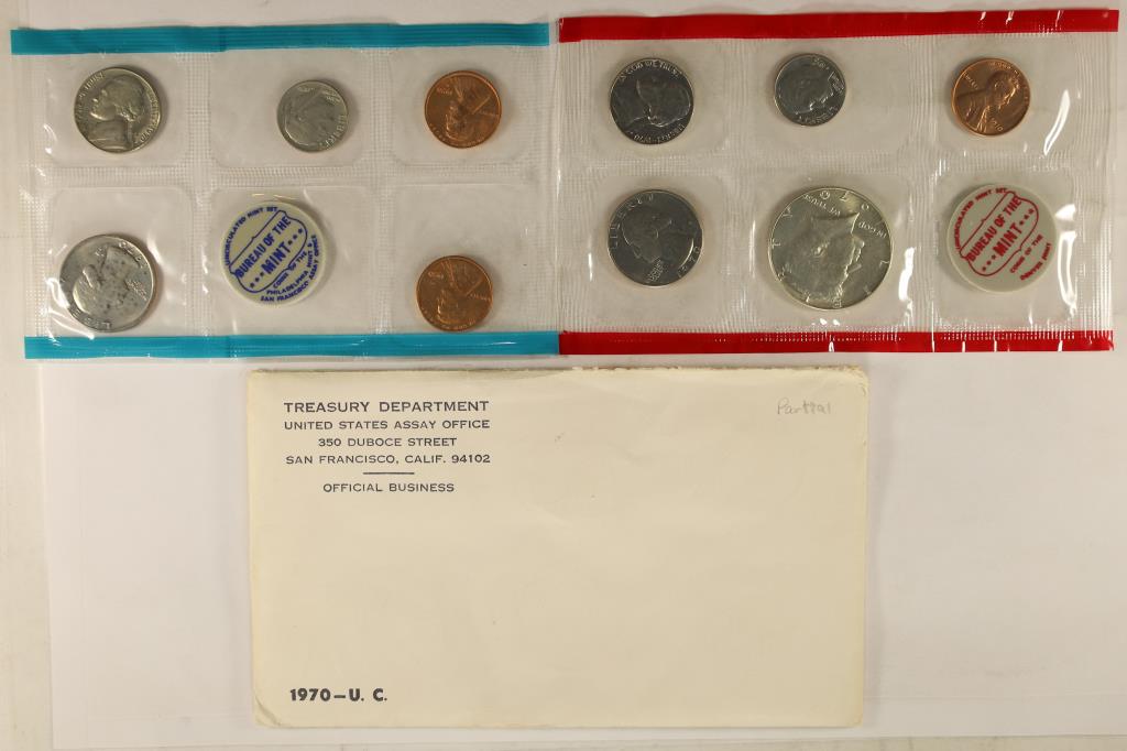 1970 US MINT SET (UNC) P/D/S (WITH ENVELOPE) (1 of 2)