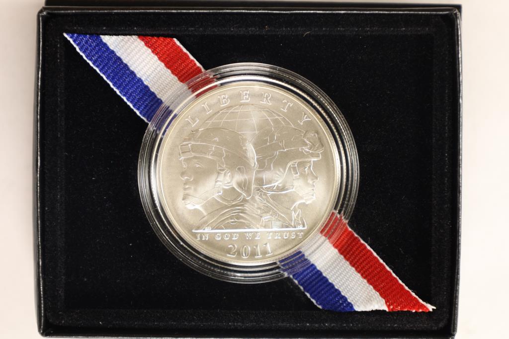 2011-S UNITED STATES ARMY UNC SILVER DOLLAR (1 of 3)