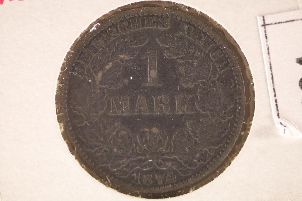 1974-A GERMAN SILVER 1 MARK .1606 OZ. ASW (1 of 2)