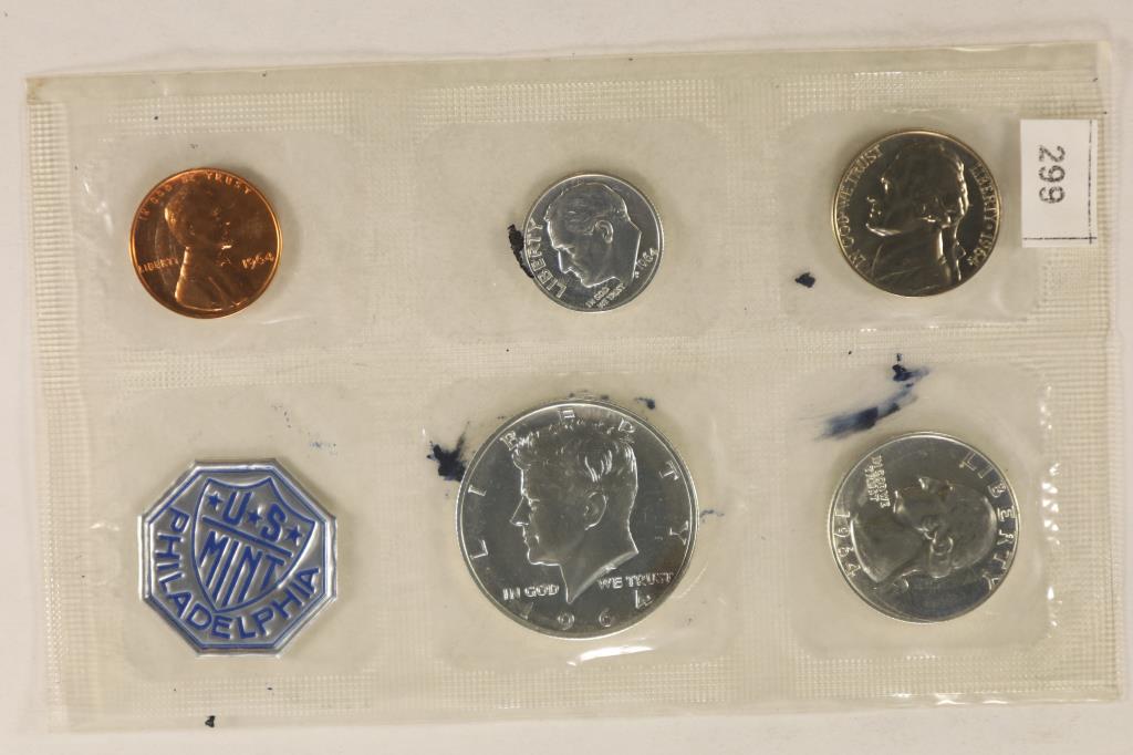 1964 US SILVER PROOF SET (WITHOUT ENVELOPE) (1 of 2)