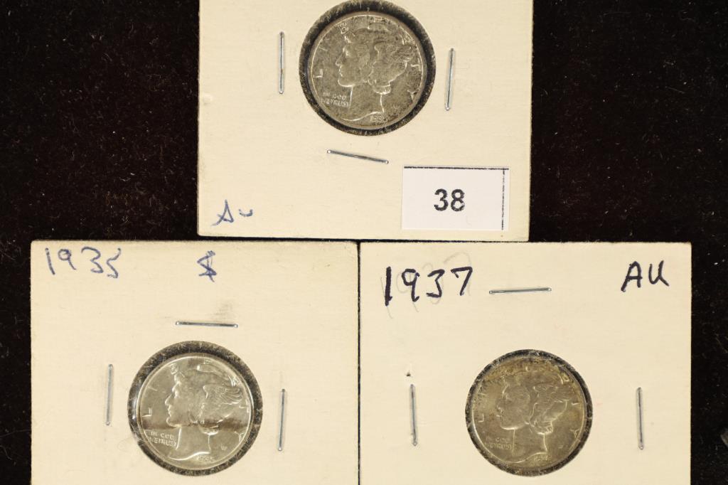 2-1935 & 1937 MERCURY DIMES ALL AU (1 of 2)