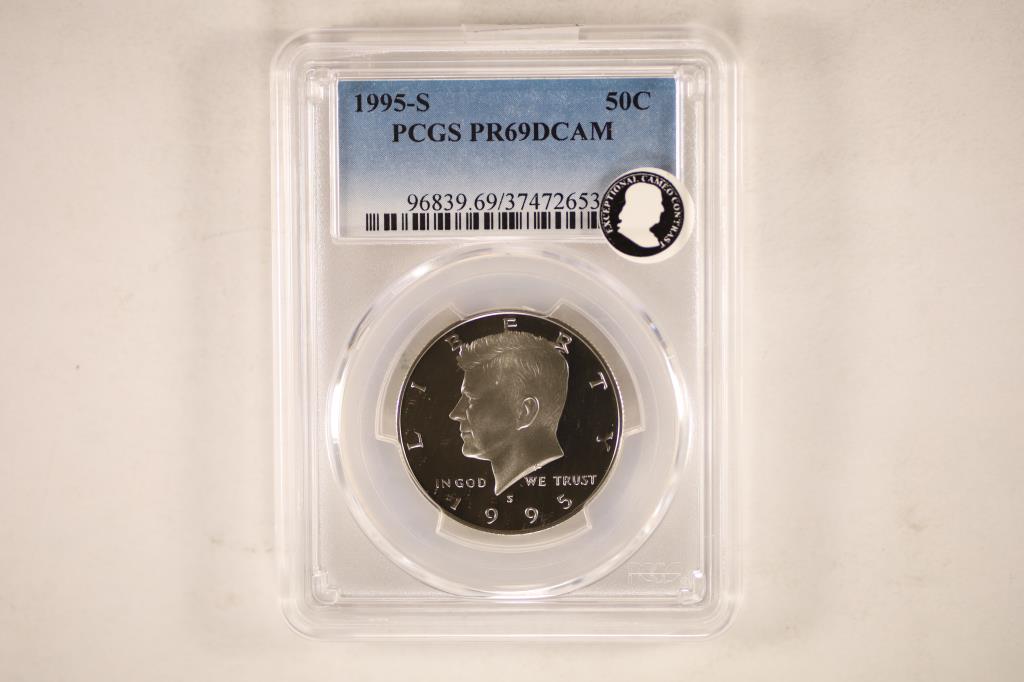 1995-S KENNEDY HALF DOLLAR PCGS PR69 DCAM (1 of 2)