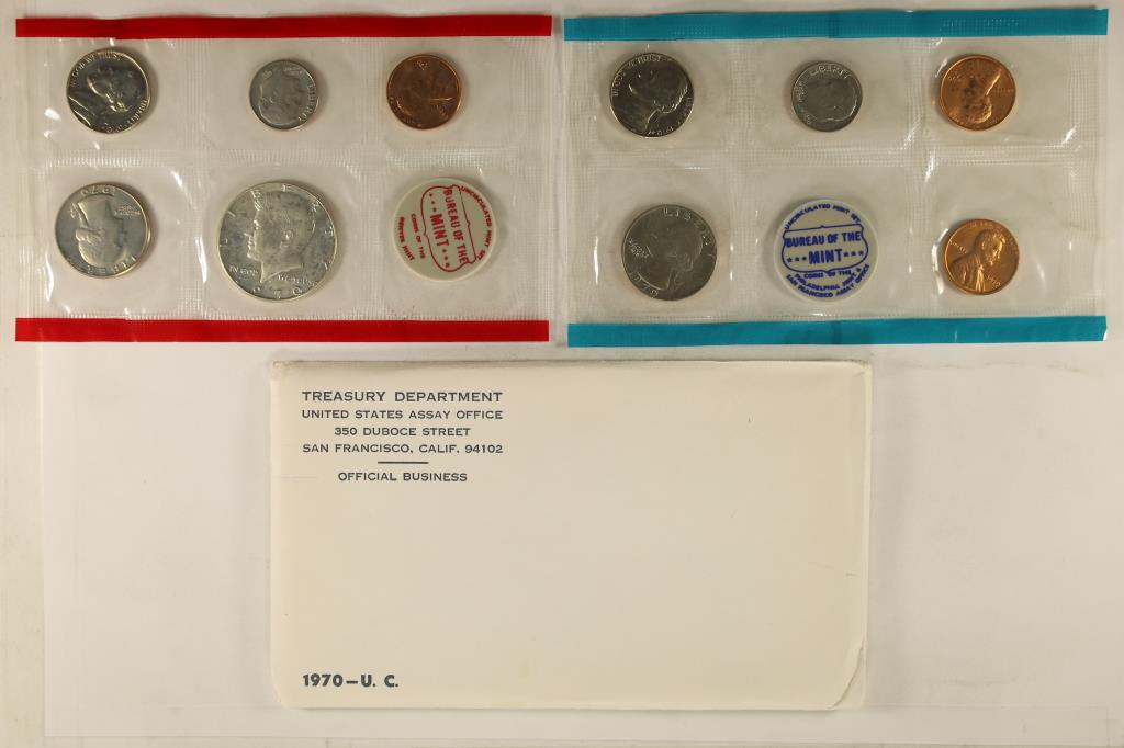 1970 US MINT SET (UNC) P/D/S (WITH ENVELOPE) (1 of 2)