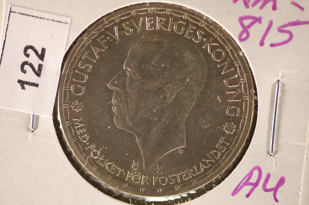 1950 SWEDEN SILVER 2 KRONER AU .0900 OZ. ASW (1 of 2)