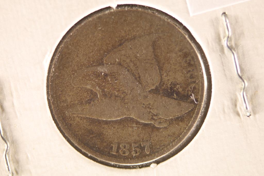 1857 FLYING EAGLE CENT (1 of 2)