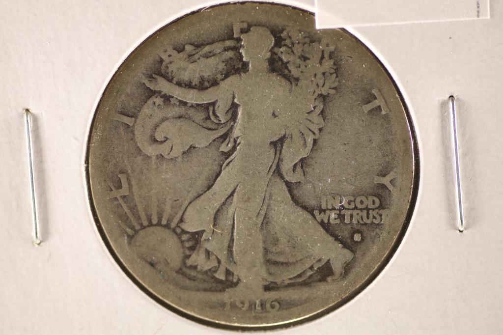 1916-S SILVER WALKING LIBERTY HALF DOLLAR KEY DATE (1 of 2)