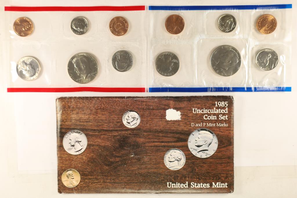 1985 US MINT SET (UNC) P/D (WITH ENVELOPE) (1 of 2)