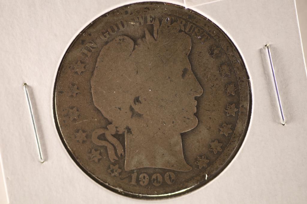 1900-O SILVER BARBER HALF DOLLAR (1 of 2)