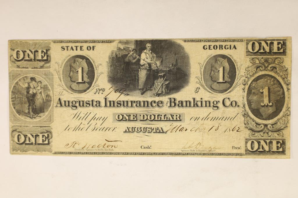 1862 AUGUSTA INSURANCE BANKING CO. OBSOLETE (1 of 2)