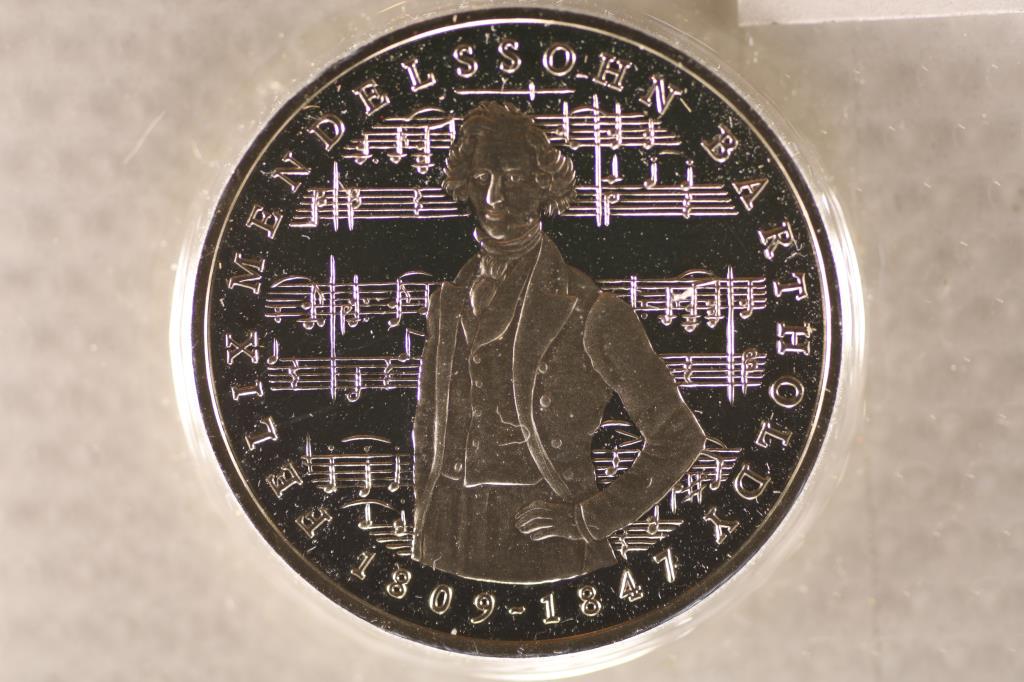 1984 GERMAN 5 MARK COIN, 175TH ANNIVERSARY (1 of 2)