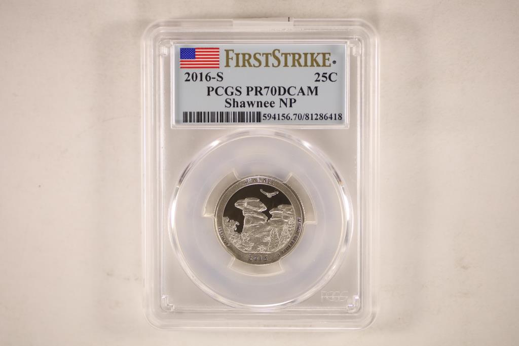 2016-S SHAWNEE N.P. QUARTER PCGS PR70 DCAM (1 of 2)