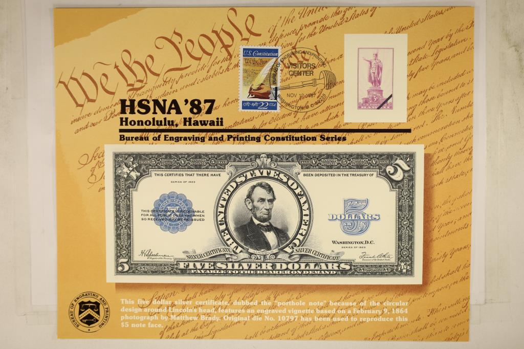 HSNA '87 HONOLULU HAWAII SOUVENIR CARD FEATURING (1 of 1)