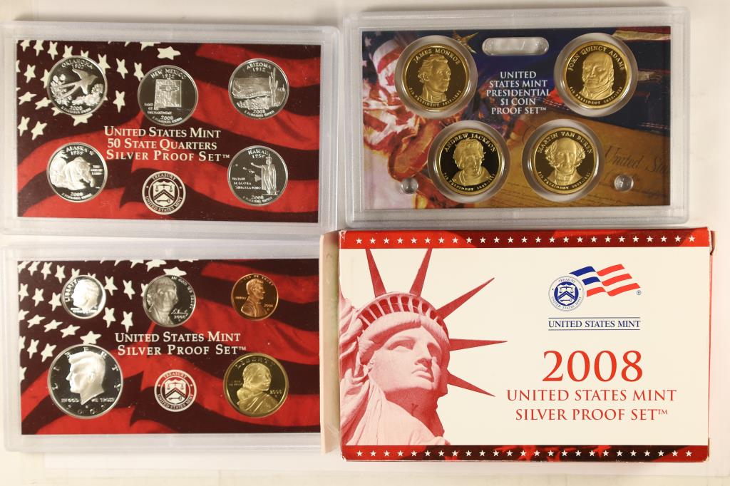 2008 US SILVER PROOF SET (WITH BOX) (1 of 2)